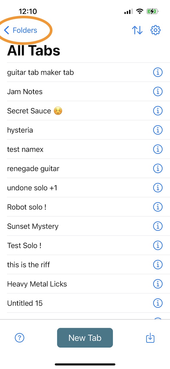Folders Example