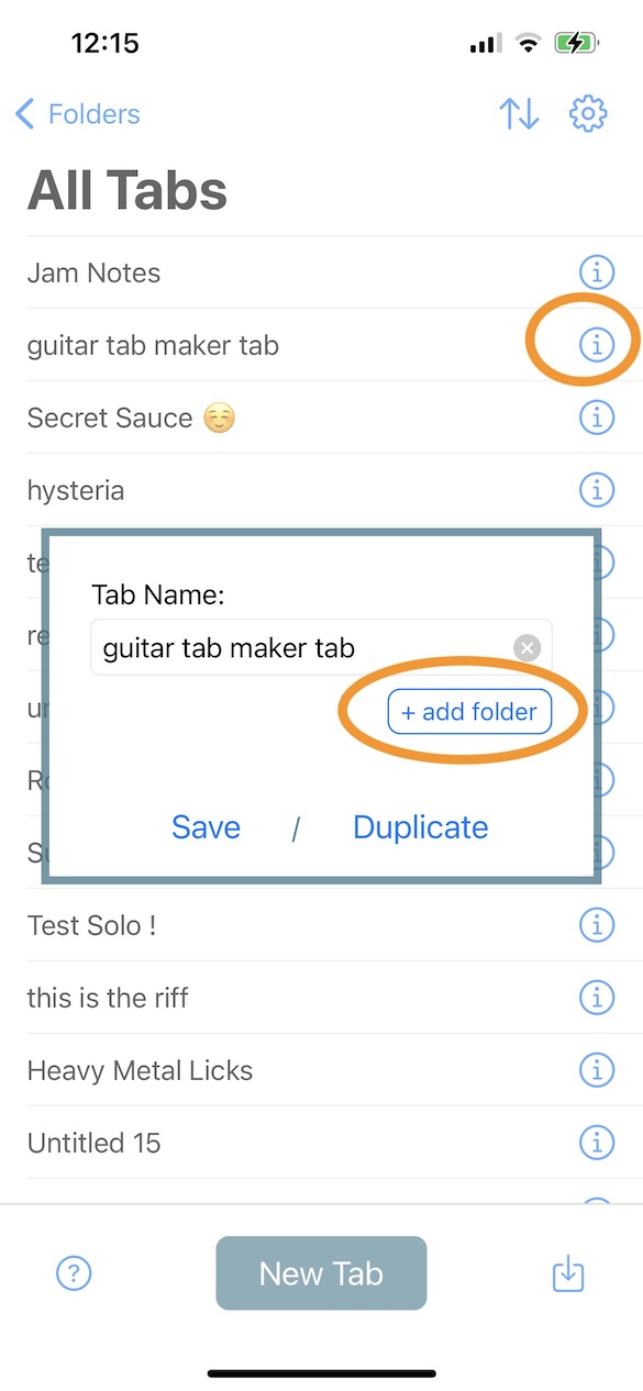 Add to Folder Example