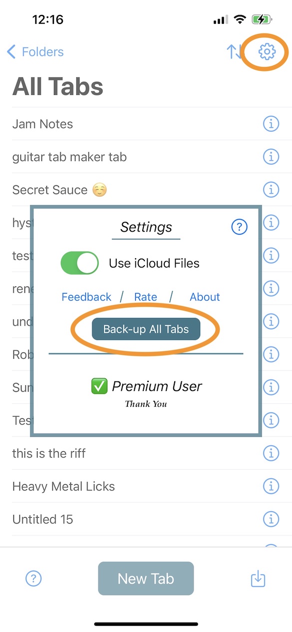 Backup Example