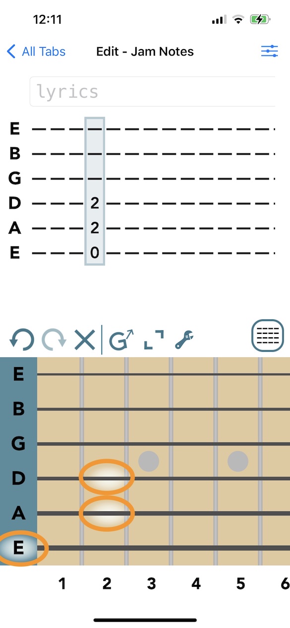 Tab Input Example